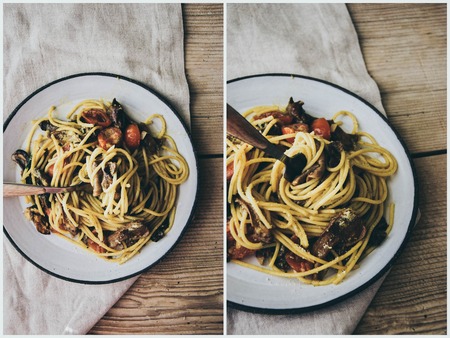 Dried porcini pasta