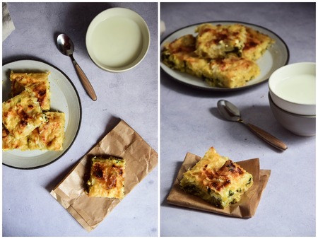 Leek, mangel & feta cheese banitsa