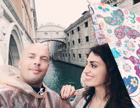 Romantična kišna Venecija