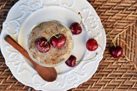 Almond chia pudding