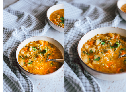 Red lentil soup