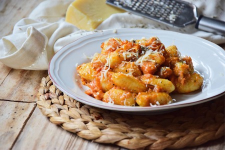 Butternut squash with gnocchi